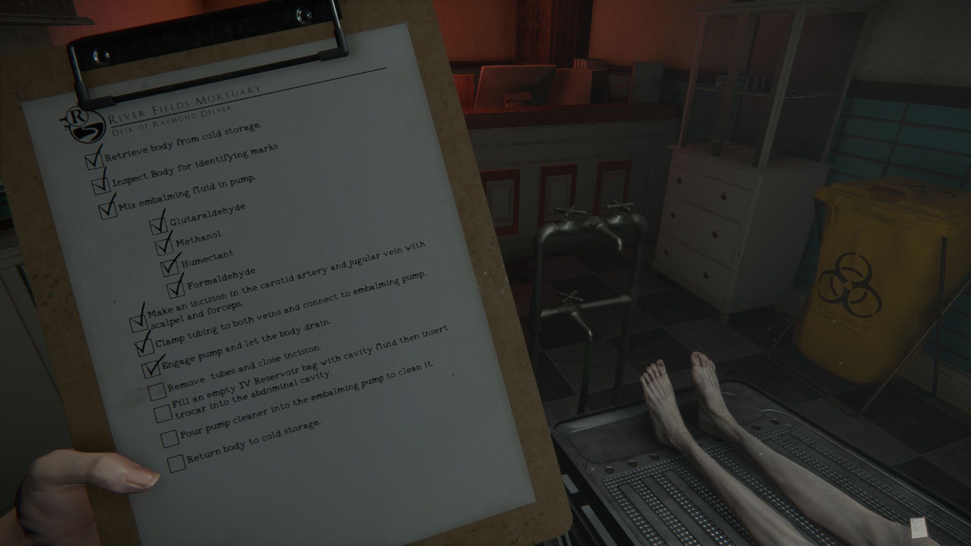 Der Horror von The Mortuary Assistant findet auf der Tonspur statt